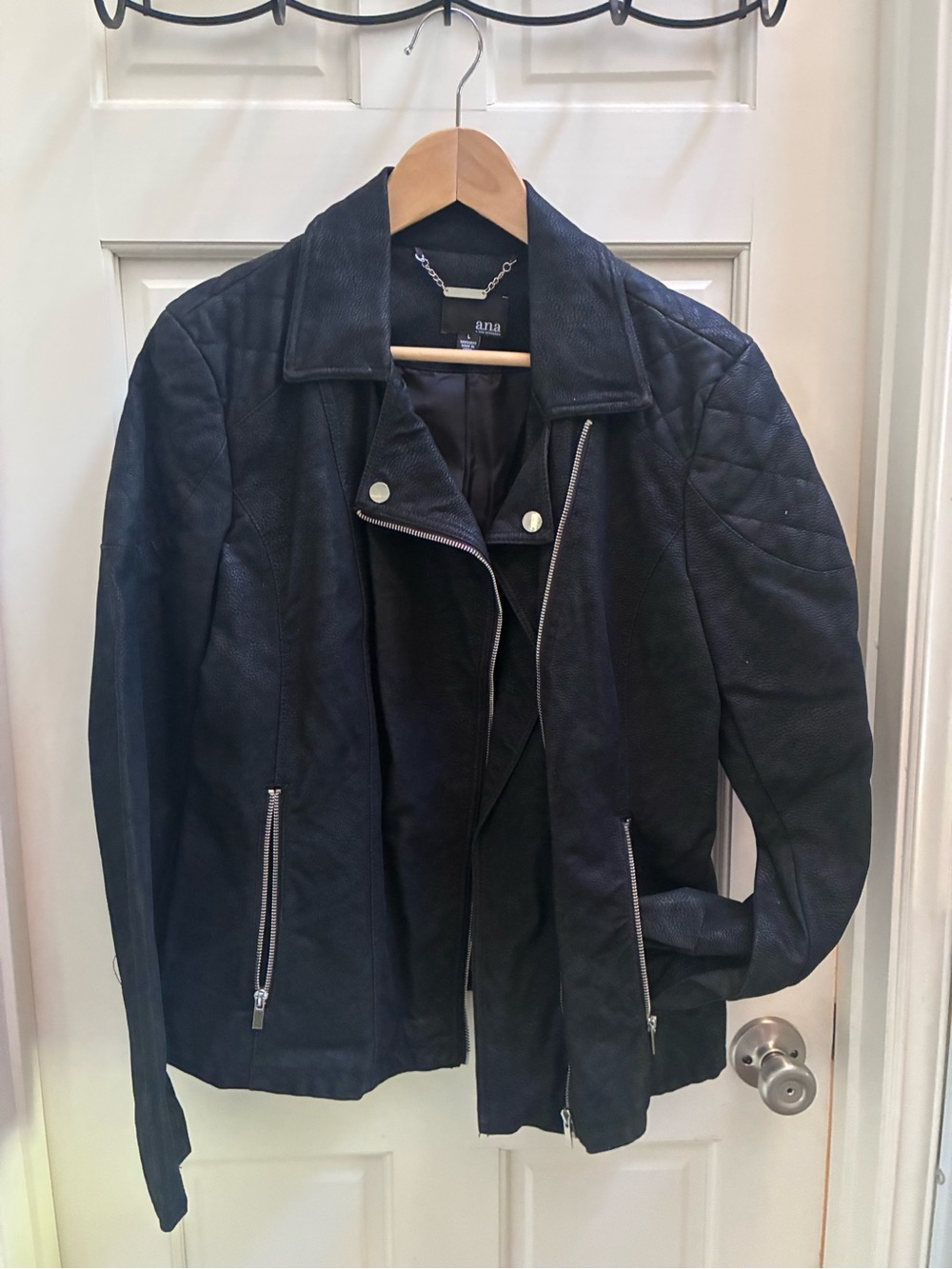 Black Women’s Moto Jacket -